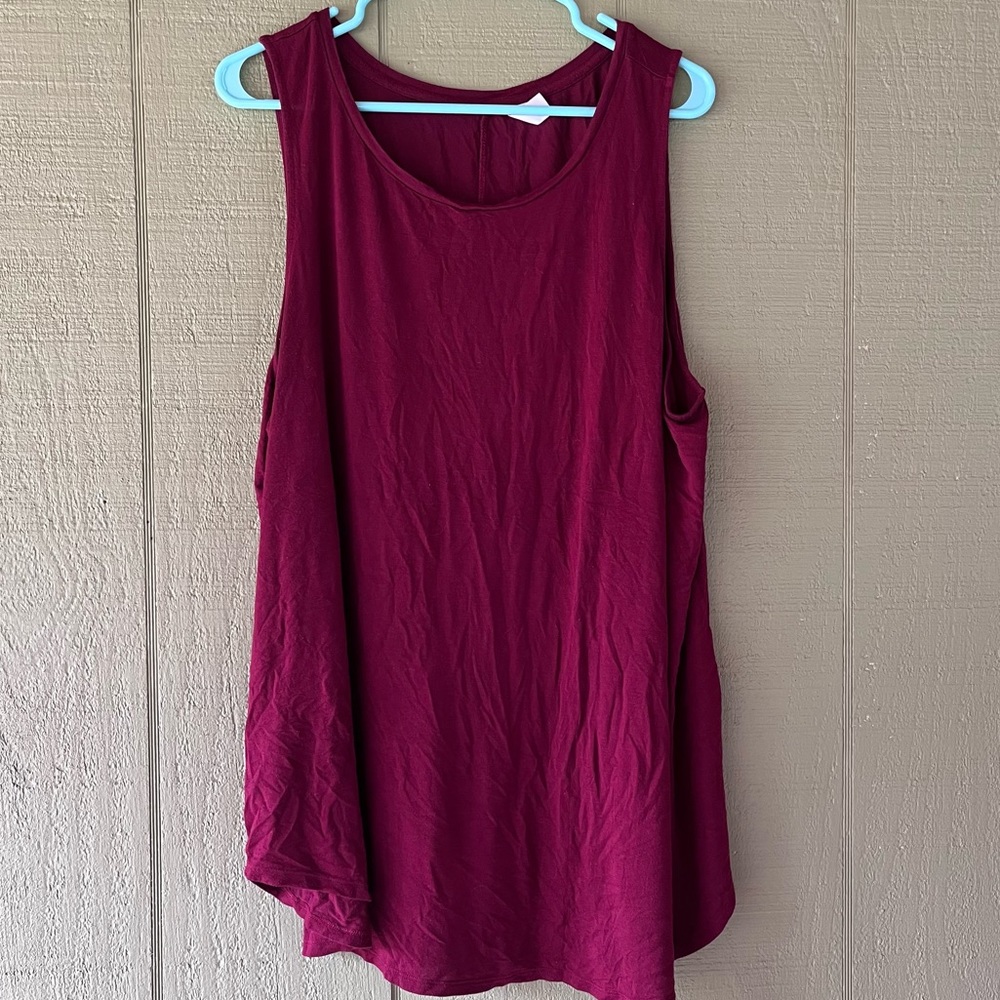 Maroon Old Navy Luxe Tank Top